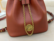 Colestore Chloé Small Bracelet Backpack In Grained Amber Leather 22x20x10.5cm - 2