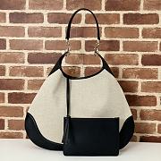 Colestore Gucci B Maxi Shoulder Bag Black Canvas 49x46x4cm - 1