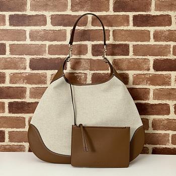 Colestore Gucci B Maxi Shoulder Bag Natural Canvas 49x46x4cm