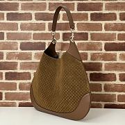 Colestore Gucci B Maxi Shoulder Bag Brown 49x46x4cm - 2