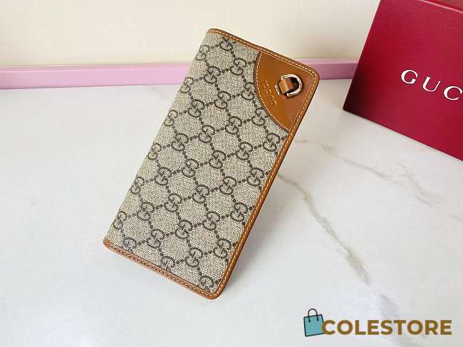 Colestore Gucci GG Emblem Continental Wallet Caramel 19x11cm - 1