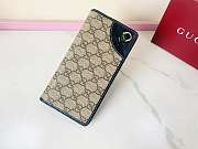 Colestore Gucci GG Emblem Continental Wallet Dark Blue 19x11cm - 1