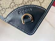 Colestore Gucci GG Emblem Continental Wallet Dark Blue 19x11cm - 6