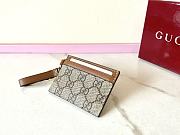Colestore GG Emblem Card Case With Strap Brown 10x7cm - 2