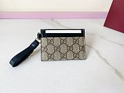 Colestore GG Emblem Card Case With Strap Black 10x7cm - 1