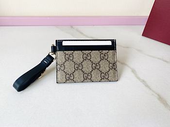 Colestore GG Emblem Card Case With Strap Black 10x7cm