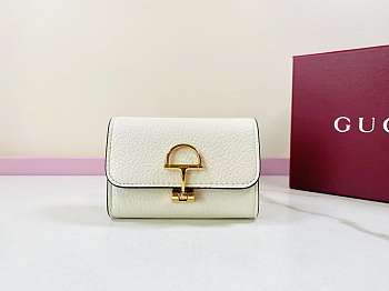 Colestore Gucci Softbit Card Case White 19x10x3.5cm