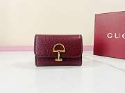 Colestore Gucci Softbit Card Case Red 19x10x3.5cm - 1