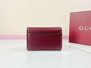 Colestore Gucci Softbit Card Case Red 19x10x3.5cm - 6