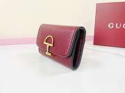Colestore Gucci Softbit Card Case Red 19x10x3.5cm - 4