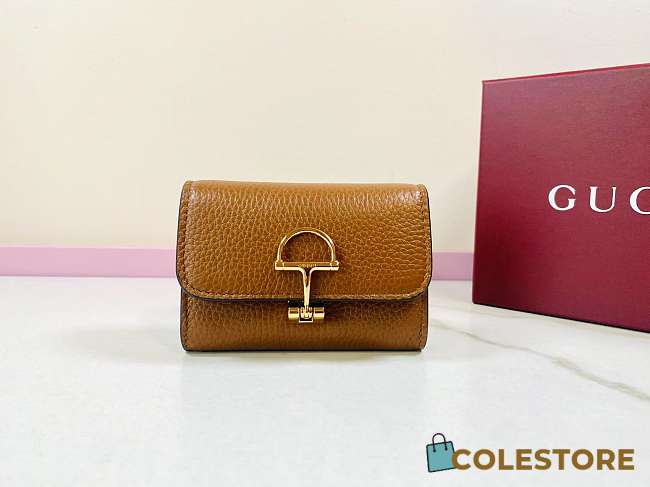 Colestore Gucci Softbit Card Case Tan 19x10x3.5cm - 1