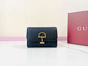 Colestore Gucci Softbit Card Case Black 19x10x3.5cm - 1