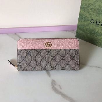 Colestore Gucci GG Marmont Wallet Pink 19x10x3.5