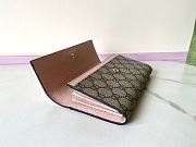Colestore Gucci GG Supreme Continental Wallet Pink 19x10x5cm - 5