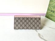 Colestore Gucci GG Supreme Continental Wallet Pink 19x10x5cm - 4