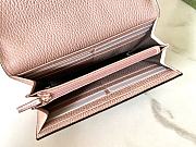 Colestore Gucci GG Supreme Continental Wallet Pink 19x10x5cm - 2