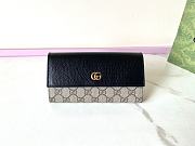 Colestore Gucci GG Supreme Continental Wallet Black 19x10x5cm - 1