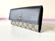 Colestore Gucci GG Supreme Continental Wallet Black 19x10x5cm - 6