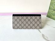 Colestore Gucci GG Supreme Continental Wallet Black 19x10x5cm - 4