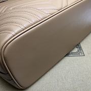 Colestore Gucci Beige Matelasse Leather Large GG Marmont Tote 38x5x29x14cm - 5
