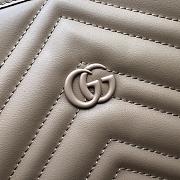 Colestore Gucci Beige Matelasse Leather Large GG Marmont Tote 38x5x29x14cm - 4