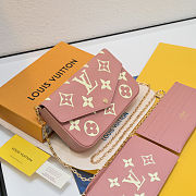 Colestore Louis Vuitton Félicie Pochette ‘Rose Trianon Pink’ 21 x 12 x 3cm - 5