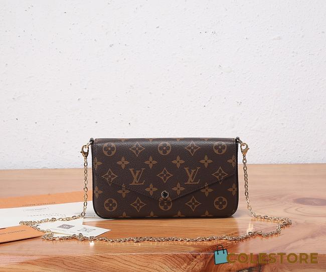 Colestore Louis Vuitton Félicie Pochette ‘Monogram’ 21 x 12 x 3cm - 1