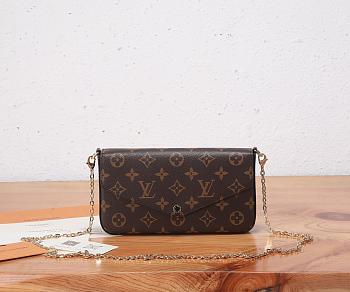 Colestore Louis Vuitton Félicie Pochette ‘Monogram’ 21 x 12 x 3cm