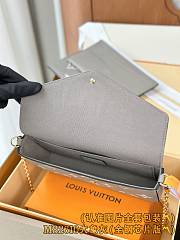 Colestore Louis Vuitton Félicie Pochette ‘Gray Tourterelle’ 21 x 12 x 3cm - 4
