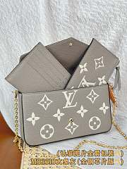Colestore Louis Vuitton Félicie Pochette ‘Gray Tourterelle’ 21 x 12 x 3cm - 3