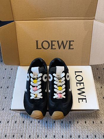 Colestore Loewe Flow Runner 2.0 Suede Sneakers Black 