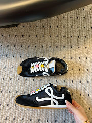 Colestore Loewe Flow Runner 2.0 Suede Sneakers Black  - 3