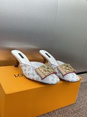 Colestore Louis Vuitton Jelly-Colored Kitten Mule Beige  - 2