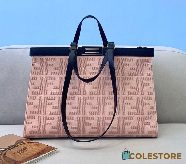 Colestore Fendi Peekaboo X-Tote Pink 40x12x29cm - 1