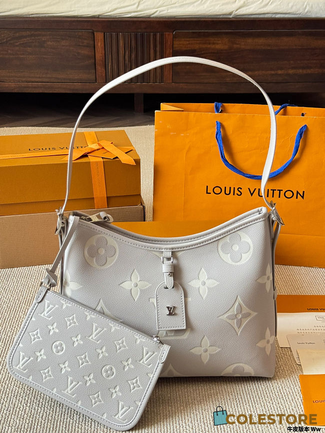 Colestore Louis Vuitton CarryAll PM White Gray  29 x 24 x 12 cm  - 1