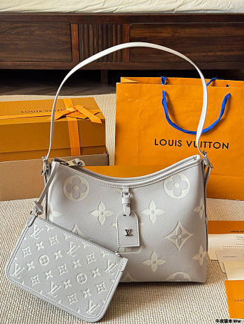 Colestore Louis Vuitton CarryAll PM White Gray  29 x 24 x 12 cm 