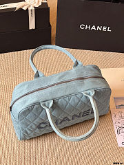 Colestore Chanel Sports Line Boston Bag Blue 35x20cm - 2