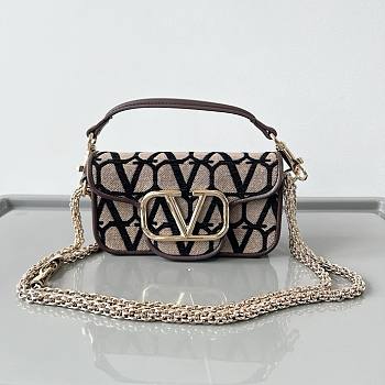 Colestore Valentino Garavani Small Lòco Toile Iconographe Shoulder Bag 20x11x5cm