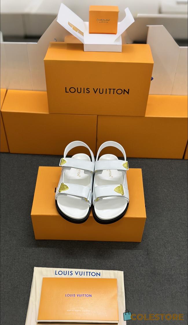 Colestore LV Sunset Flat Comfort Sandal White - 1