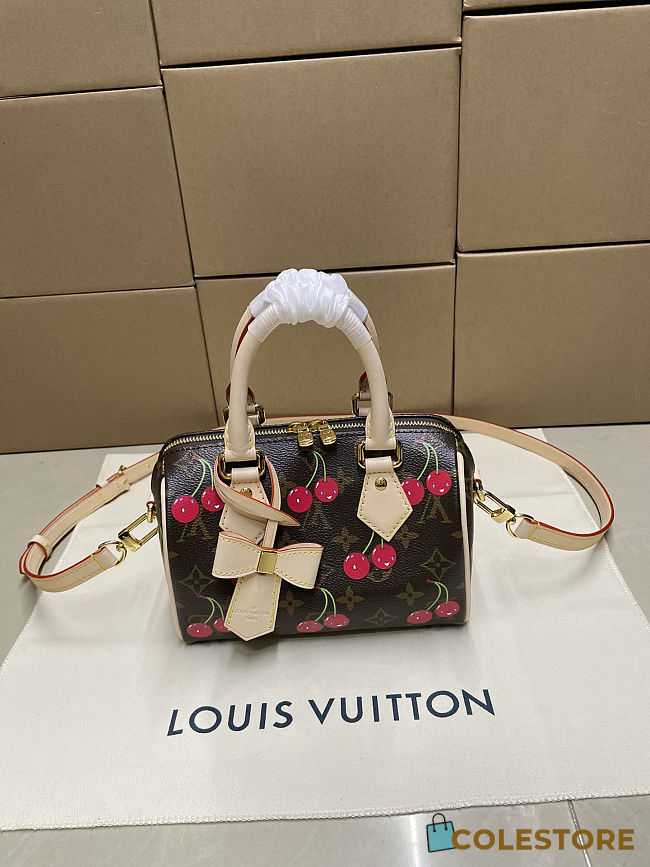 Colestore Louis Vuitton LV x TM Speedy Bandoulière 20 Monogram Cherry Coated Canvas - 1
