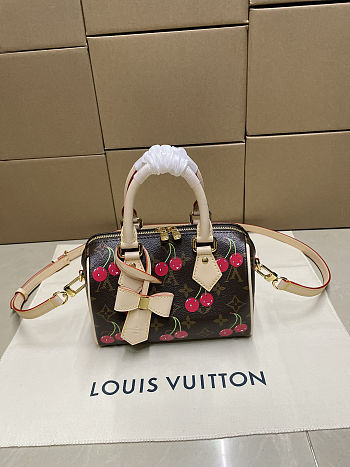 Colestore Louis Vuitton LV x TM Speedy Bandoulière 20 Monogram Cherry Coated Canvas
