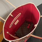 Colestore Louis Vuitton LV x TM Neverfull MM Monogram Cherry Coated Canvas - 4