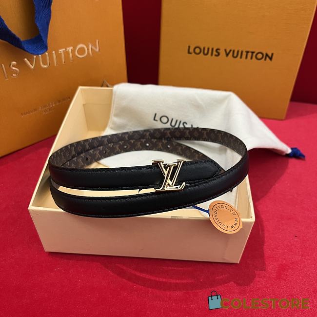 Colestore Louis Vuitton LV Mini 15mm Reversible Belt width 1.5cm - 1
