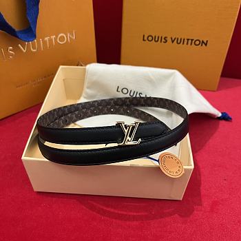 Colestore Louis Vuitton LV Mini 15mm Reversible Belt width 1.5cm