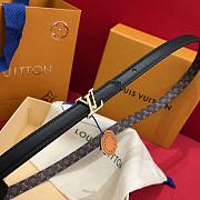 Colestore Louis Vuitton LV Mini 15mm Reversible Belt width 1.5cm - 6