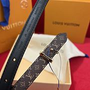 Colestore Louis Vuitton LV Mini 15mm Reversible Belt width 1.5cm - 5