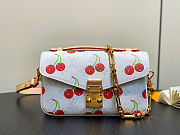 Colestore Louis Vuitton LV x TM Pochette Métis East West White Monogram Cherry Coated Canvas - 1