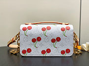 Colestore Louis Vuitton LV x TM Pochette Métis East West White Monogram Cherry Coated Canvas - 5