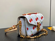 Colestore Louis Vuitton LV x TM Pochette Métis East West White Monogram Cherry Coated Canvas - 3