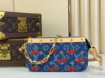 Colestore Louis Vuitton LV x TM Pochette Accessoires Monogram Cherry Denim